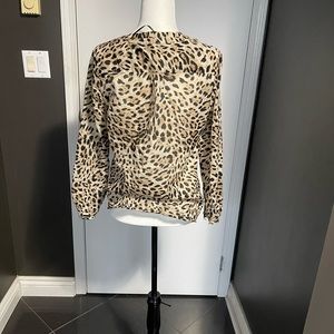 Zara leopard blouse